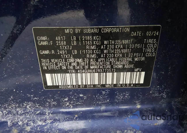 4S4GUHU67R3773572: 43990968