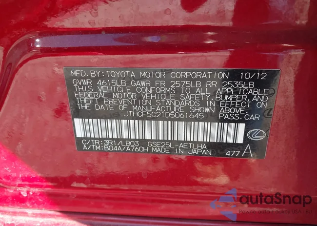 JTHCF5C21D5061645: 43991059