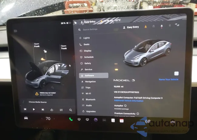 5YJ3E1EAXPF657602: 43991077