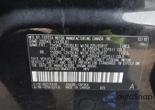 2T3ZF4DV1BW067773: 43991099