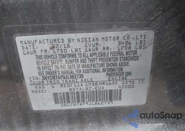 3N1CN7AP9JL862739: 43991149