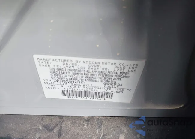 3N1CP5CV5PL471171: 43991162