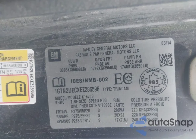 1GTN2UECXEZ286596: 43991166