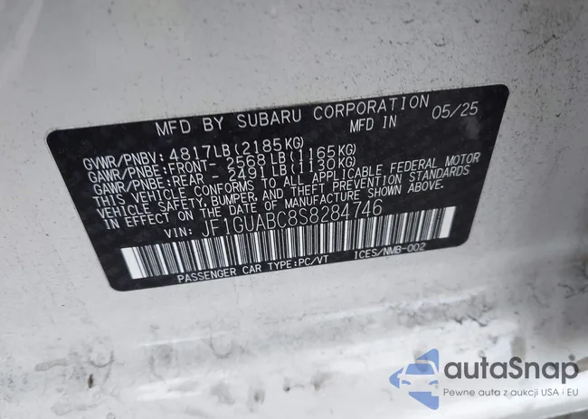 JF1GUABC8S8284746: 43991237