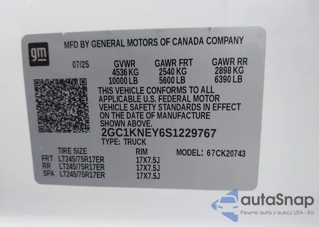 2GC1KNEY6S1229767: 43991279