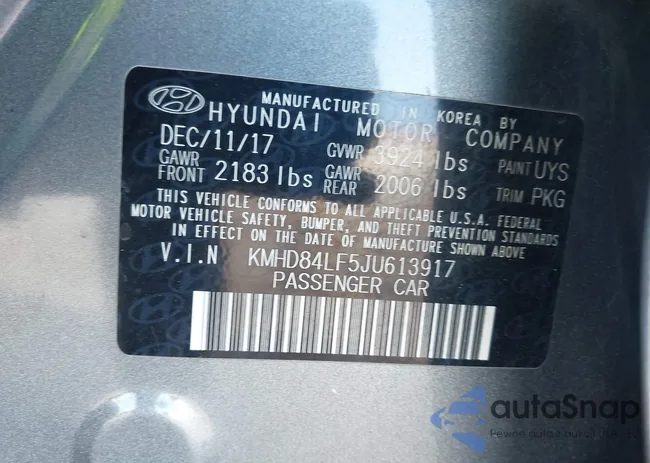 KMHD84LF5JU613917: 43991285