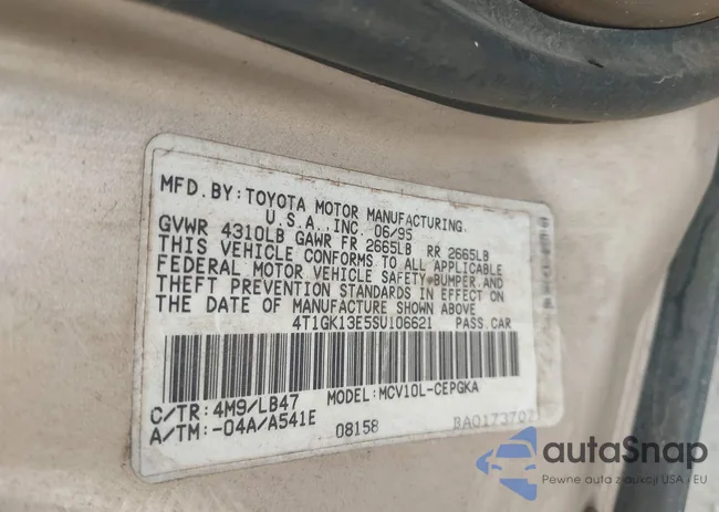 4T1GK13E5SU106621: 43990318