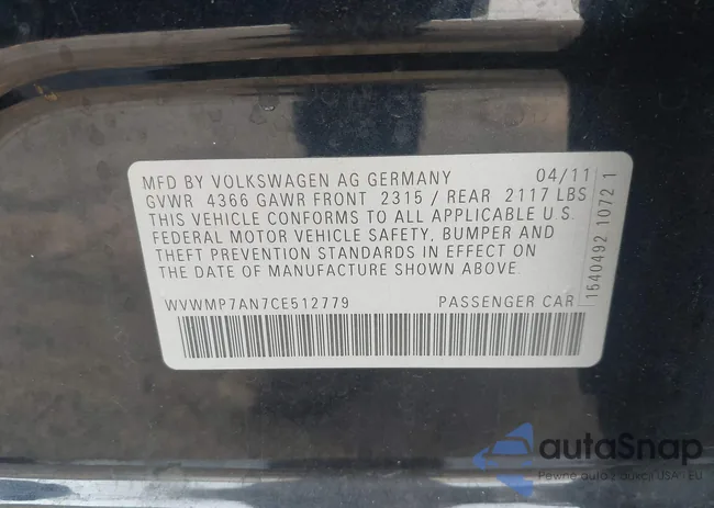 WVWMP7AN7CE512779: 43990387