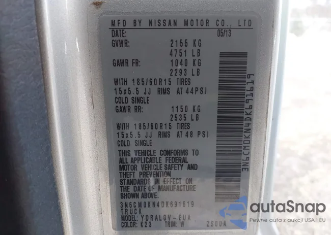 3N6CM0KN4DK691619: 43990419