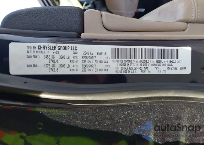 1C4RJFAG1EC214715: 43990502