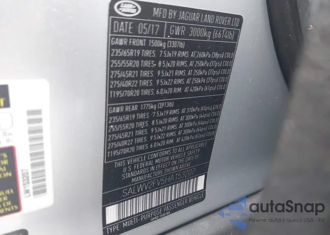 SALWV2FV5HA153207: 43990560