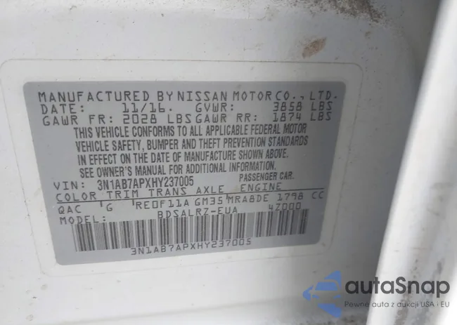 3N1AB7APXHY237005: 43990630