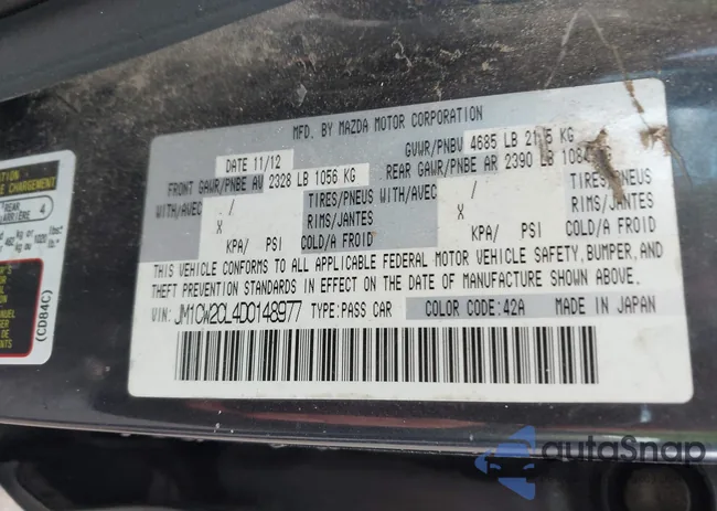 JM1CW2CL4D0148977: 43991696