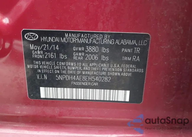 5NPDH4AE8EH540282: 43991799