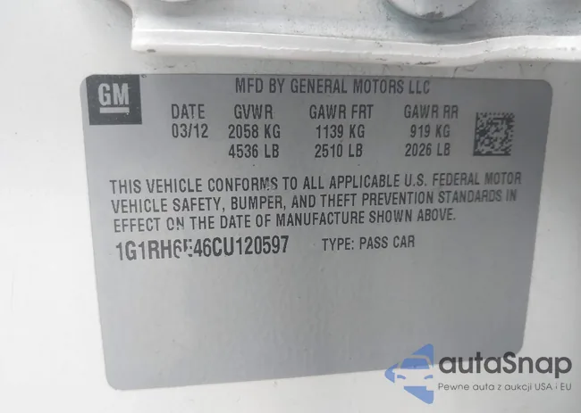 1G1RH6E46CU120597: 43991835