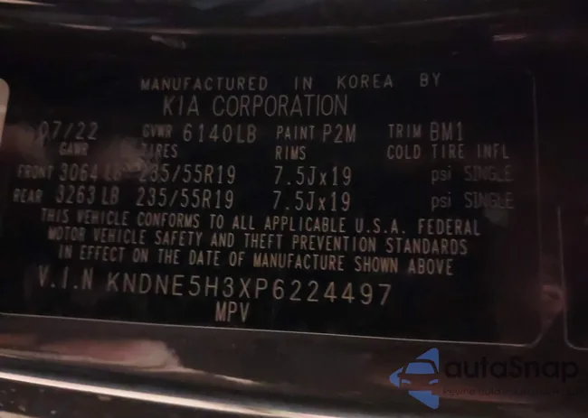 KNDNE5H3XP6224497: 43991879