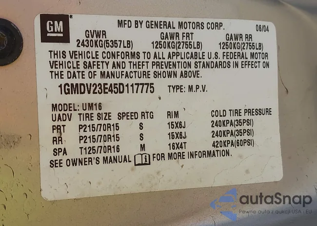 1GMDV23E45D117775: 43991946