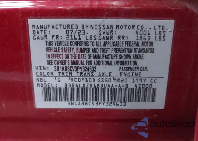 3N1AB8CV3PY324633: 43991947