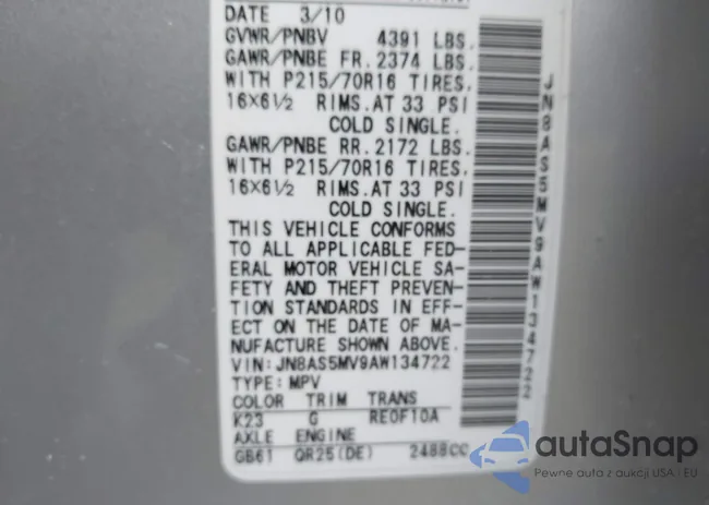 JN8AS5MV9AW134722: 43991993