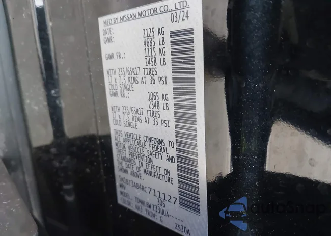 5N1BT3AB4RC711127: 43992013