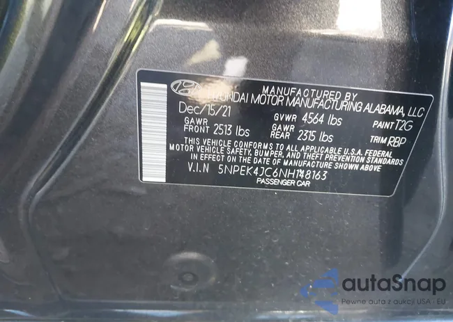 5NPEK4JC6NH148163: 43992152