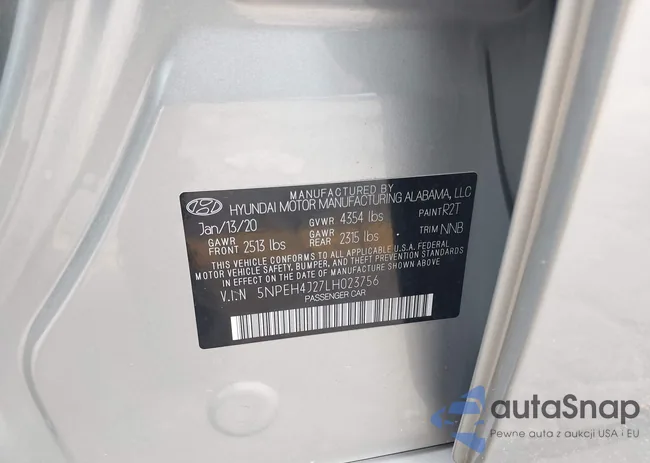 5NPEH4J27LH023756: 43992190