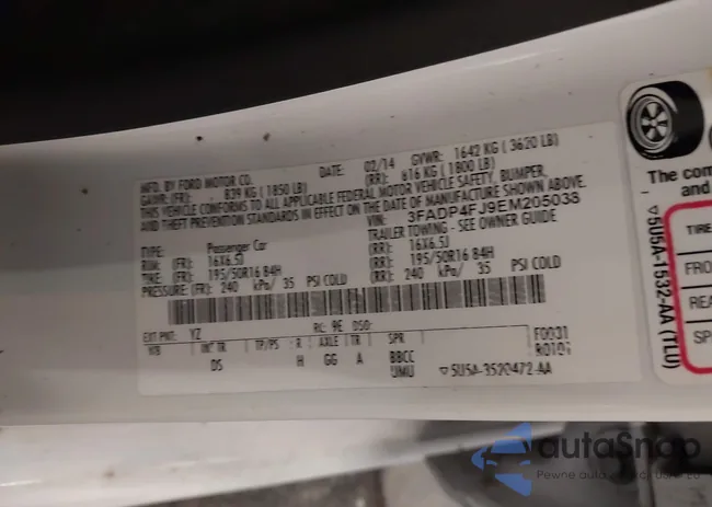 3FADP4FJ9EM205038: 43992289