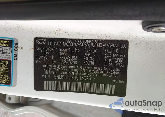 5NMSH13E99H307517: 43992291