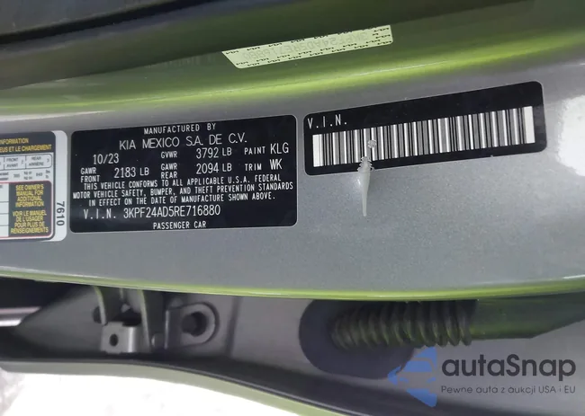 3KPF24AD5RE716880: 43991320