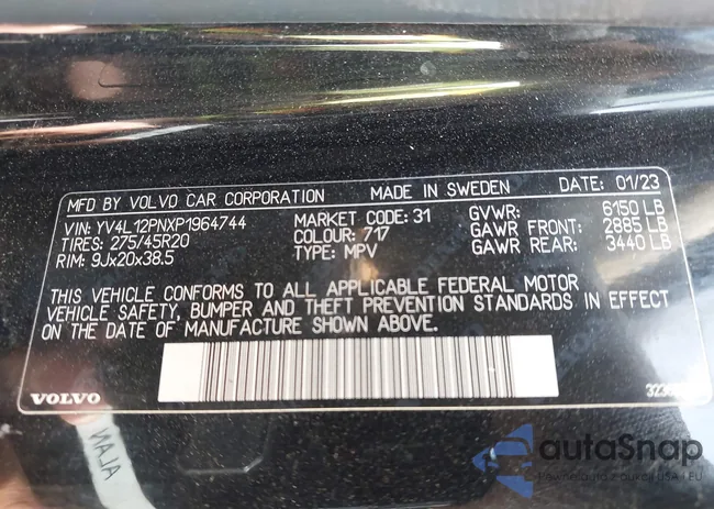 YV4L12PNXP1964744: 43991335