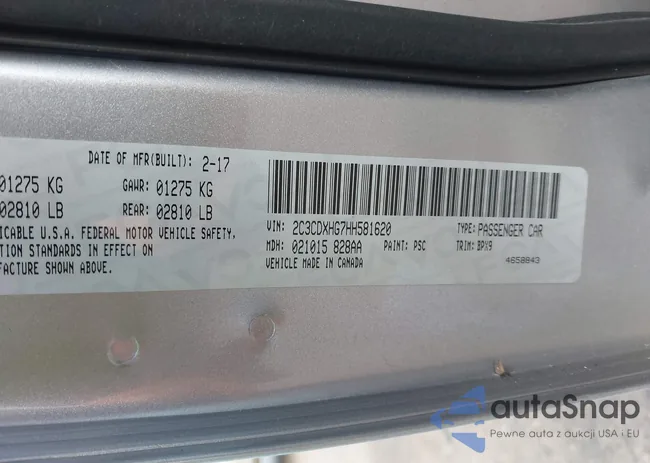 2C3CDXHG7HH581620: 43991379