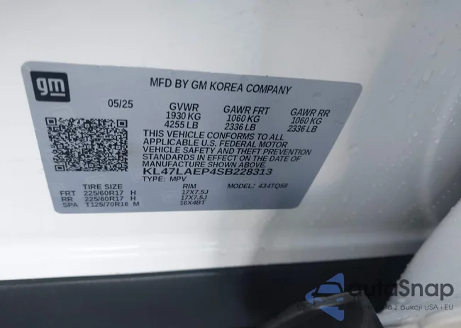 KL47LAEP4SB228313: 43991413