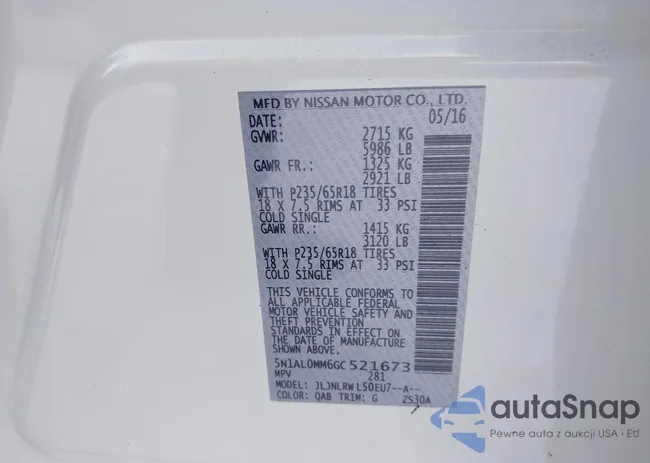 5N1AL0MM6GC521673: 43991432