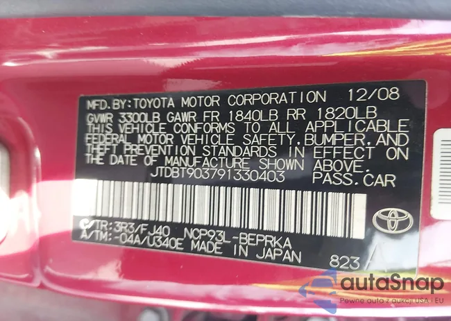 JTDBT903791330403: 43991453