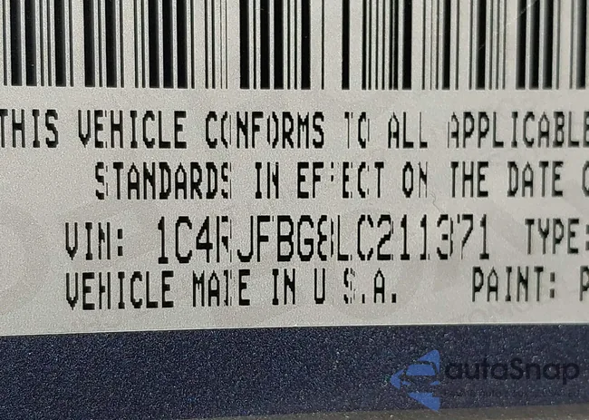 1C4RJFBG8LC211371: 43991608