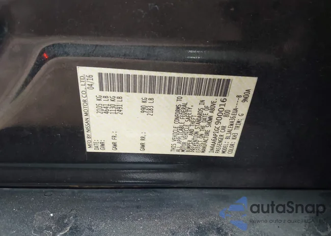 1N4AA6AP1GC900016: 43991682