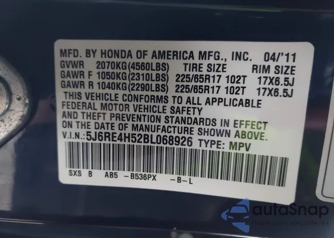 5J6RE4H52BL068926: 43992899