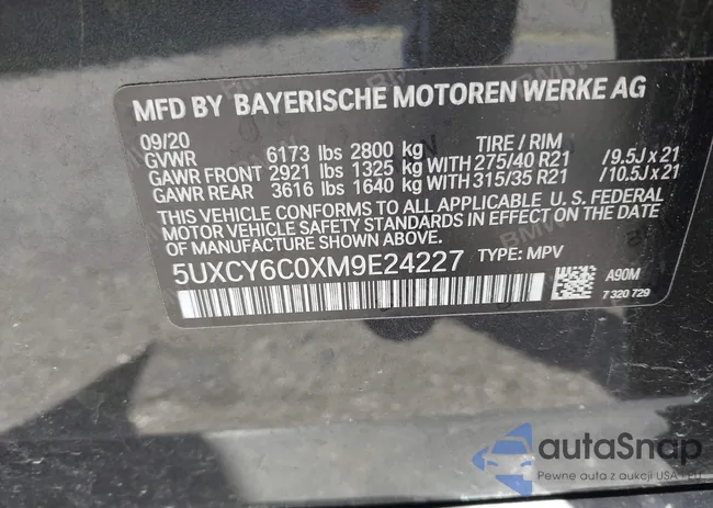 5UXCY6C0XM9E24227: 43993107