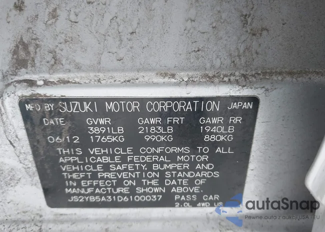 JS2YB5A31D6100037: 43993132