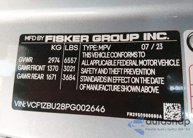 VCF1ZBU28PG002646: 43993149