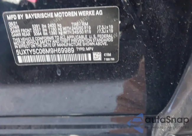 5UXTY5C06M9H69989: 43993151