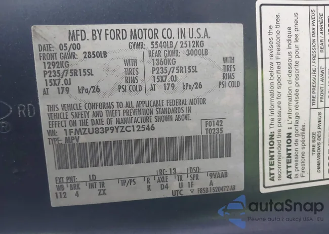 1FMZU83P9YZC12546: 43993183