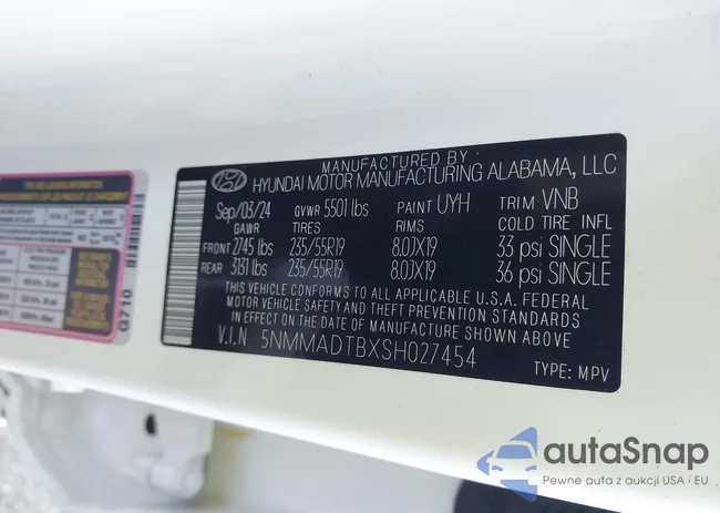 5NMMADTBXSH027454: 43993217