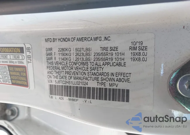 5J8TC2H51LL021024: 43992412