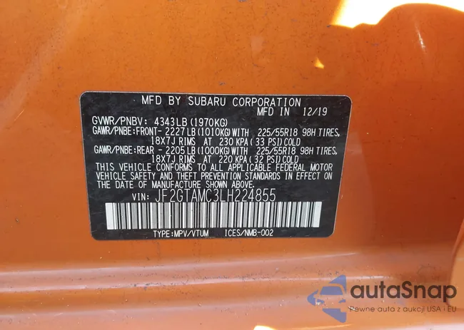 JF2GTAMC3LH224855: 43992414