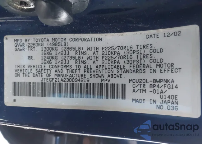 JTEGF21A230094219: 43992633