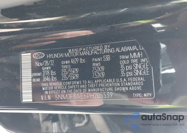 5NMJF3AE6PH205539: 43993724