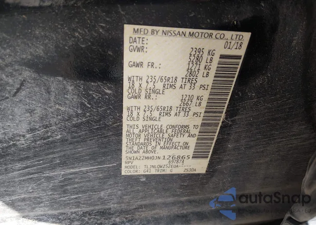 5N1AZ2MH0JN126865: 43993794