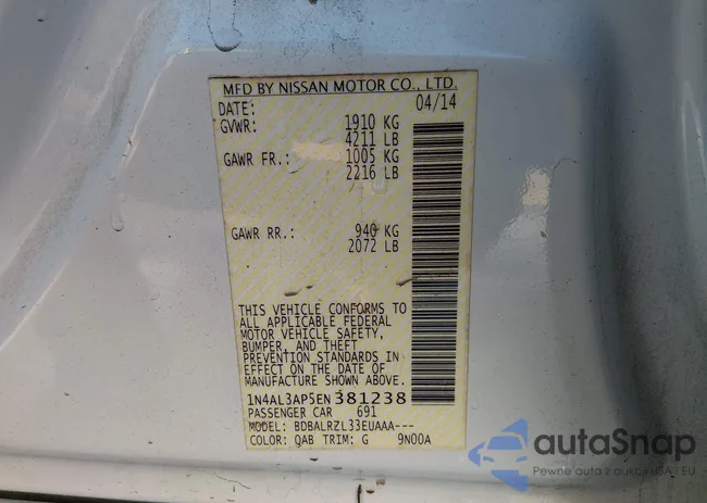 1N4AL3AP5EN381238: 43993854