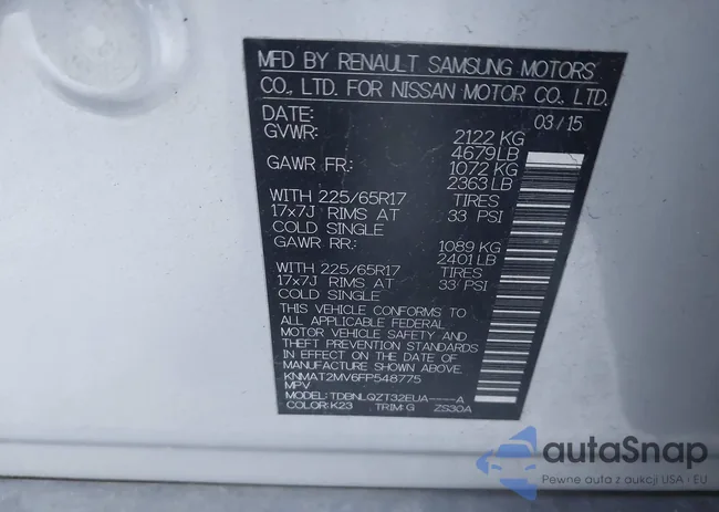 KNMAT2MV6FP548775: 43993892